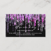 Carte De Visite Ciseaux Coiffeur professionnel Gold Hot Pink (Dos)