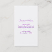 Carte De Visite ciseaux de coiffeur colorés (Dos)