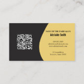Carte De Visite Ciseaux de coiffeur en or faux simple cool (Dos)