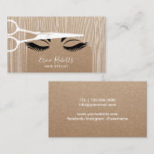 Carte De Visite Ciseaux de coiffeur et salon Papier d'emballage (Devant / Derrière)