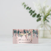 Carte De Visite Ciseaux de coiffeur professionnel Rose Drift Gold (Debout devant)