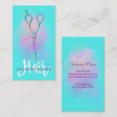 Carte De Visite ciseaux de coiffure (Devant / Derrière)