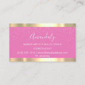 Carte De Visite Ciseaux de coiffure moderne Parties scintillant vi (Dos)