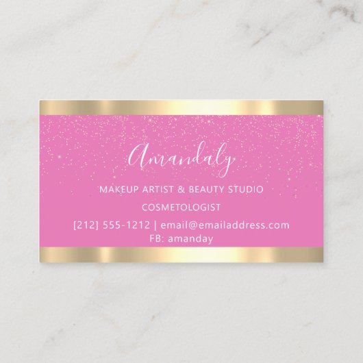 Carte De Visite Ciseaux de coiffure moderne Parties scintillant vi (Dos)