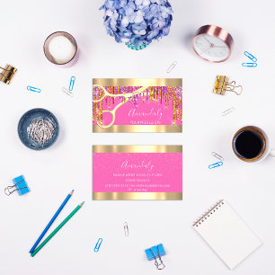 Carte De Visite Ciseaux de coiffure moderne Parties scintillant vi