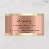 Carte De Visite Ciseaux de coiffure professionnelle Gold Copper Dr (Dos)