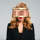 Carte De Visite Ciseaux de coiffure professionnelle Gold Copper Dr