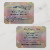 Carte De Visite Ciseaux de double de perle de périls (Devant / Derrière)