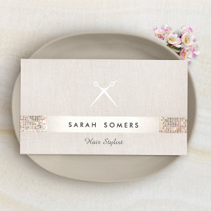 Carte De Visite Ciseaux de la gamme de cheveux moderne unique