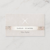 Carte De Visite Ciseaux de la gamme de cheveux moderne unique (Devant)