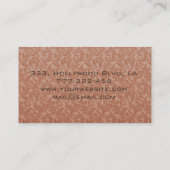 Carte De Visite Ciseaux de luxe chic professionnel (Dos)