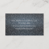 Carte De Visite Ciseaux de luxe chic professionnel (Dos)
