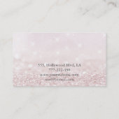 Carte De Visite Ciseaux de luxe glam élégante fausse parties scint (Dos)