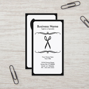 Carte De Visite ciseaux de mod