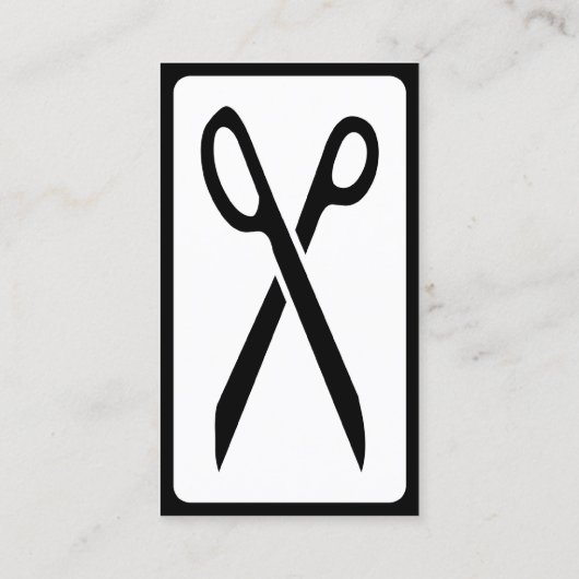 Carte De Visite ciseaux de mod (Dos)
