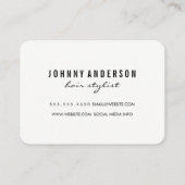 Carte De Visite Ciseaux de Motif à bande chic (Dos)