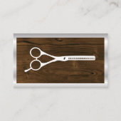 Carte De Visite Ciseaux de salon | Bois métallique (Devant)