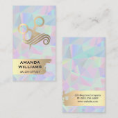 Carte De Visite Ciseaux de salon et cheveux | Beauté (Devant / Derrière)
