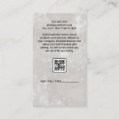 Carte De Visite Ciseaux de salon | Logo élégant pour cheveux (Dos)