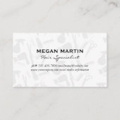 Carte De Visite Ciseaux de salon | Outils de salon de coiffure (Dos)