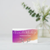 Carte De Visite Ciseaux de salon | Pinceau artistique (Debout devant)