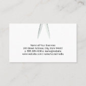 Carte De Visite Ciseaux de salon | Pinceau artistique (Dos)