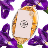 Carte De Visite Ciseaux d'Or Connectez-vous avec nous Code QR des