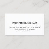 Carte De Visite Ciseaux dorés faux élégants bleu foncé Coiffeur (Dos)