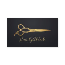 Ciseaux en faux or simple et cool pour coiffeur