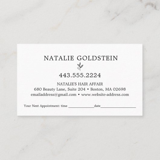 Carte De Visite Ciseaux en marbre noir or ciseaux coiffeur Rendez- (Dos)