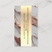 Carte De Visite Ciseaux en Parties scintillant de cuivre tendance (Dos)