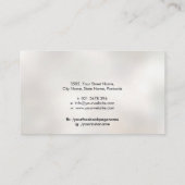 Carte De Visite Ciseaux et encre noire papillon (Dos)