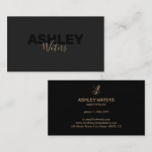 Carte De Visite Ciseaux Et Peigne (Devant / Derrière)