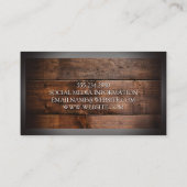 Carte De Visite Ciseaux et peigne | Bois (Dos)