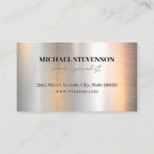 Carte De Visite Ciseaux et peigne | Floral Pattern Arrière - plan (Dos)