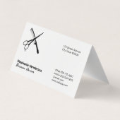 Carte De Visite Ciseaux et peigne | Rainbow Iridescente Arrière -  (Dos)