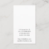 Carte De Visite Ciseaux et regard de texture de salon de coiffeur (Dos)