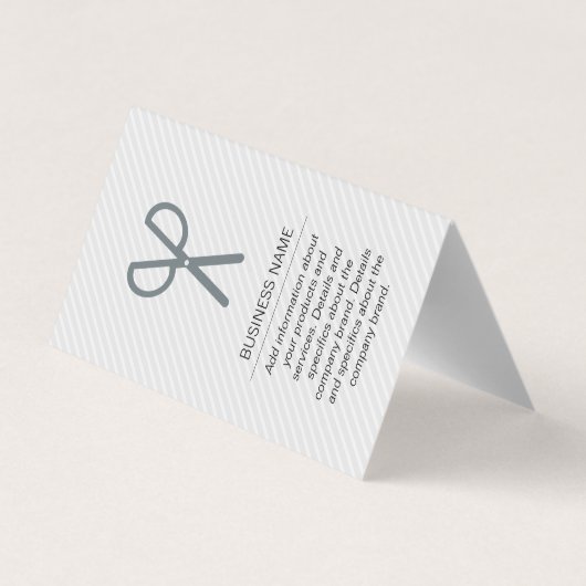 Carte De Visite Ciseaux / Gris (gris) (Dos)