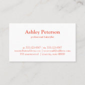 Carte De Visite Ciseaux Logo Coiffeur Marbre & Rose Or (Dos)