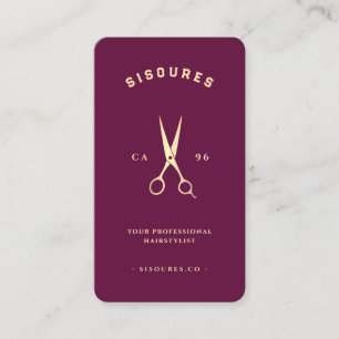 Carte De Visite Ciseaux minimalistes coiffeur