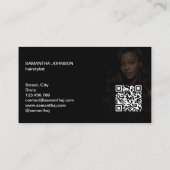 Carte De Visite ciseaux modernes de luxe pour extensions de coiffu (Dos)