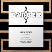 Carte De Visite Ciseaux modernes en noir et blanc