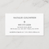 Carte De Visite Ciseaux noir et or Marbre Coiffeur (Dos)