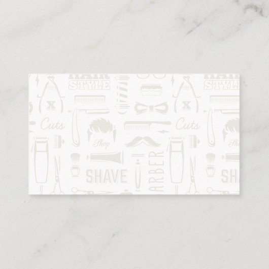 Carte De Visite Ciseaux | Poteau en barbre (Dos)