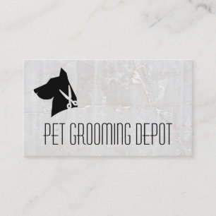 Carte De Visite Ciseaux pour chien Logo Soins pour animaux de co