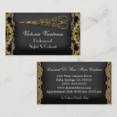 Carte De Visite Ciseaux purs 3,5" de Hazelhurst x 2" élégant (Devant / Derrière)