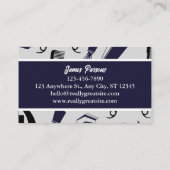 Carte De Visite ciseaux rétro peigne salon coiffeur coiffeur barbi (Dos)