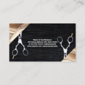 Carte De Visite Ciseaux | Ruban Gold Foil | Outils de coupe de che (Dos)