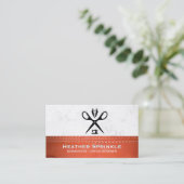 Carte De Visite Ciseaux sur mesure | Logo de la machine à coudre (Debout devant)