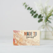 Carte De Visite Citation chrétienne inspirée faite pour le culte (Debout devant)